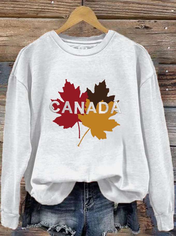 Women's Canada Travel Printed Sweatshirt