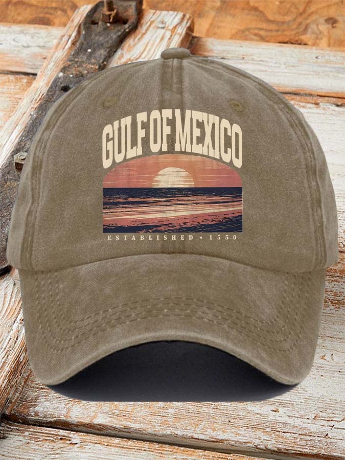 Gulf Of Mexico Print Baseball Cap