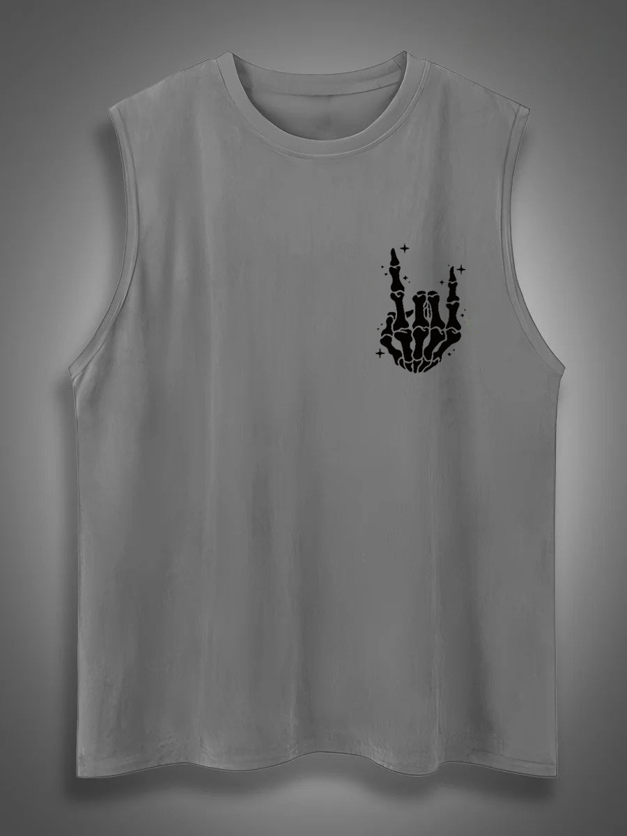 Just A Dad Who Always Came Back With The Milk Print Cotton Sleeveless Tank Tops