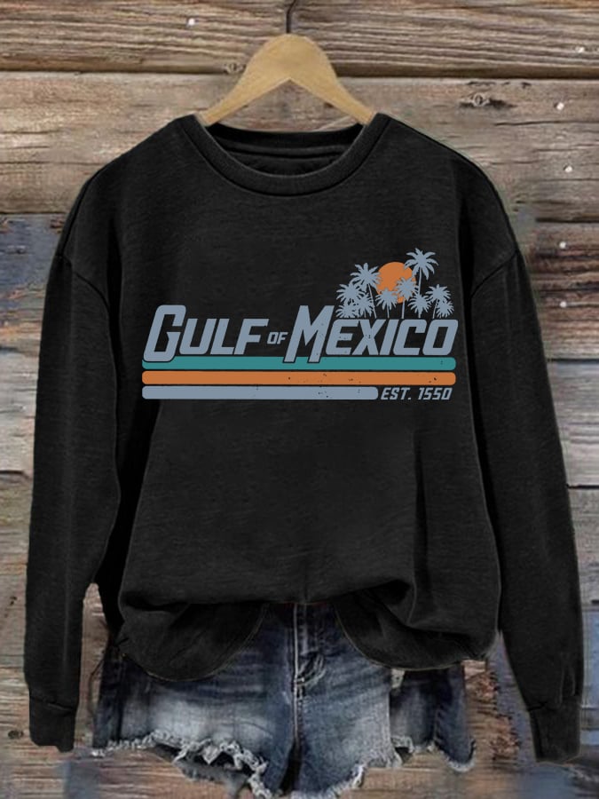 Women's Gulf Of Mexico Printed Sweatshirt