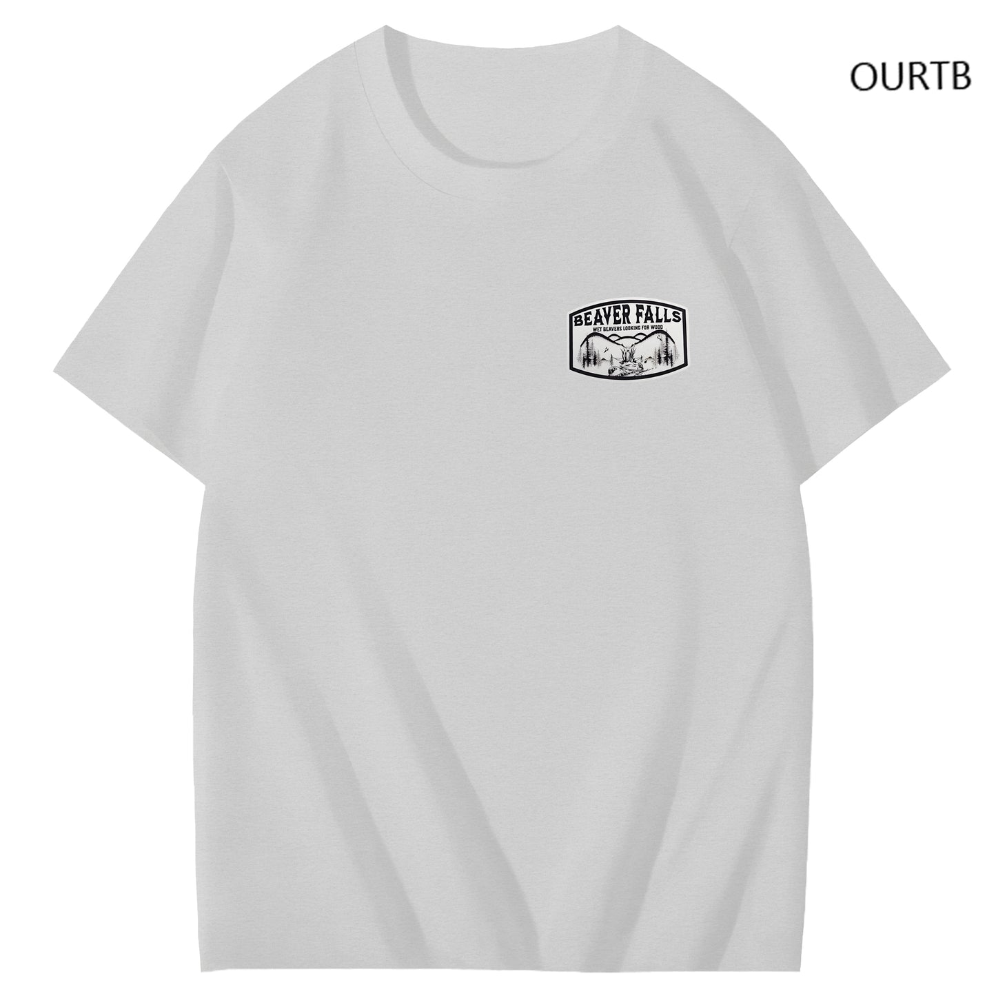 Beaver Falls No Place I'd Rather Come Funny Adoult Art Pattern Print T-Shirt