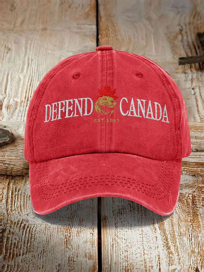 Unisex Defend Canada Beaver Printed Hat