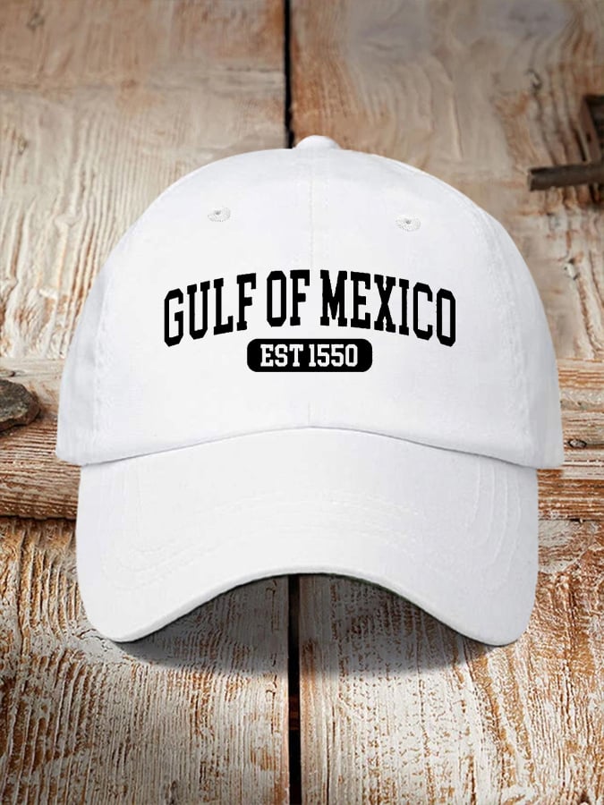 Gulf Of Mexico Printed Casual Baseball Cap