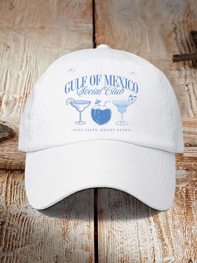 Gulf Of Mexico Printed Casual Baseball Cap