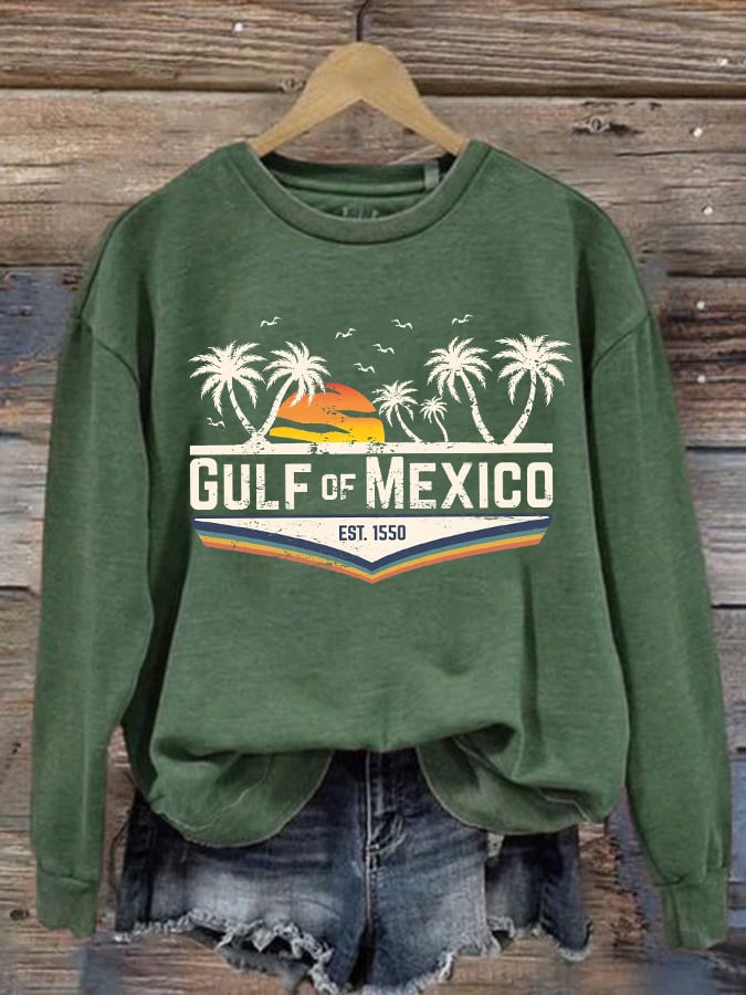Women's Gulf Of Mexico Printed Sweatshirt