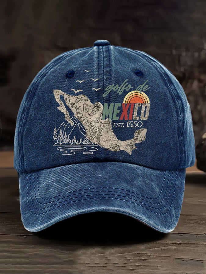 Gulf Of Mexico Printed Casual Baseball Cap