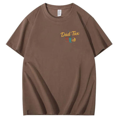 Official Dad Tax Pattern Print 100%Cotton T-Shirt