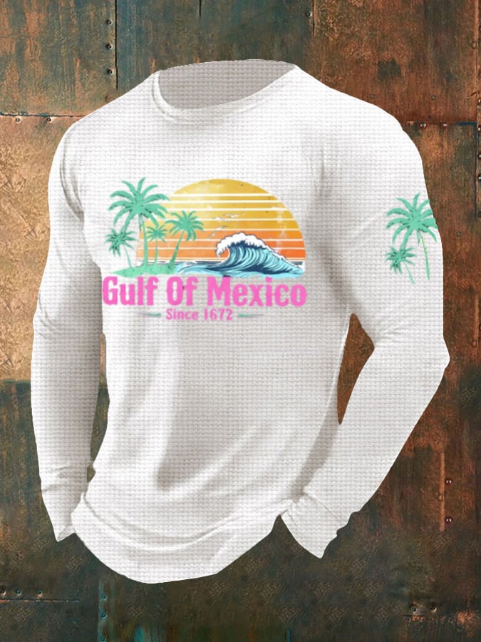 Men's Gulf of Mexico 1550 Print Long Sleeve Top