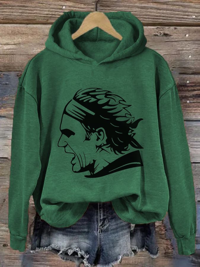 Women's Tennis Legend Rafa Print Hoodie