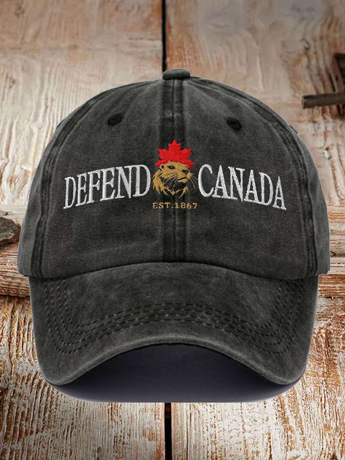 Unisex Defend Canada Beaver Printed Hat