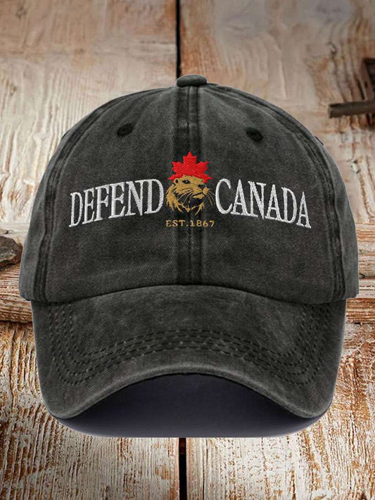 Unisex Defend Canada Beaver Printed Hat