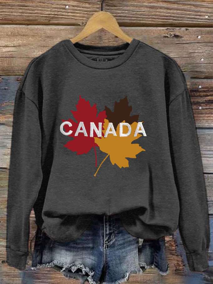 Women's Canada Travel Printed Sweatshirt