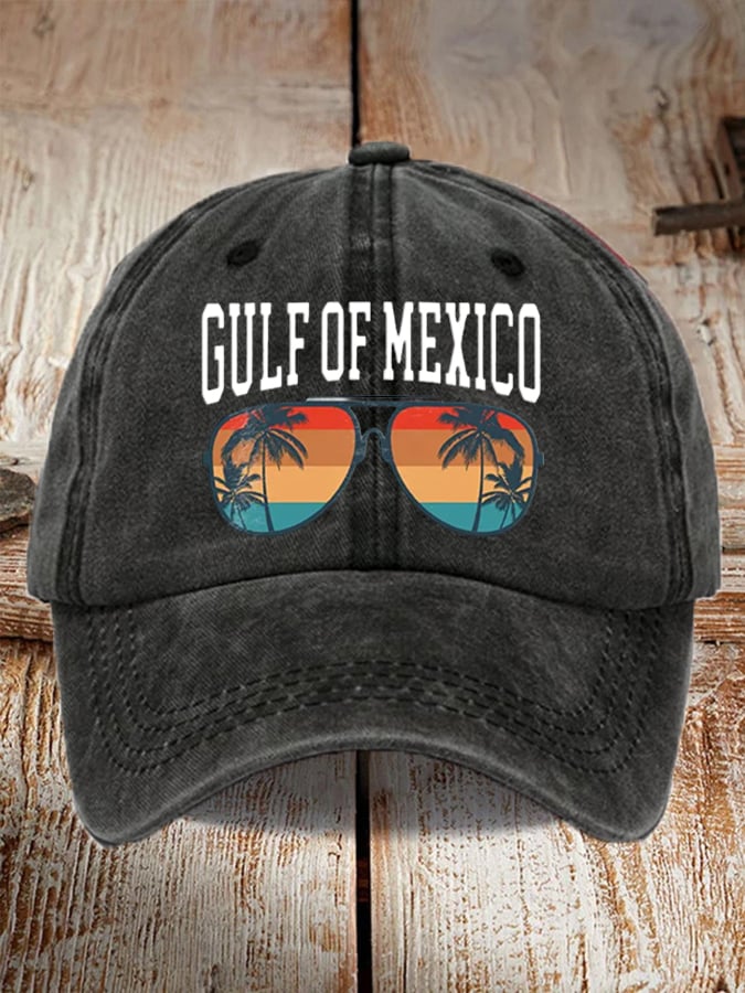 Unisex Gulf of Mexico Sunset Print Baseball Cap