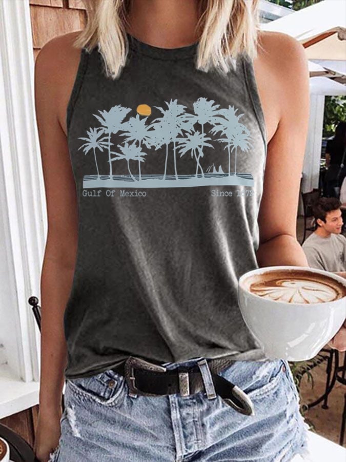 Women's Gulf of Mexico Est 1672 Print Vest