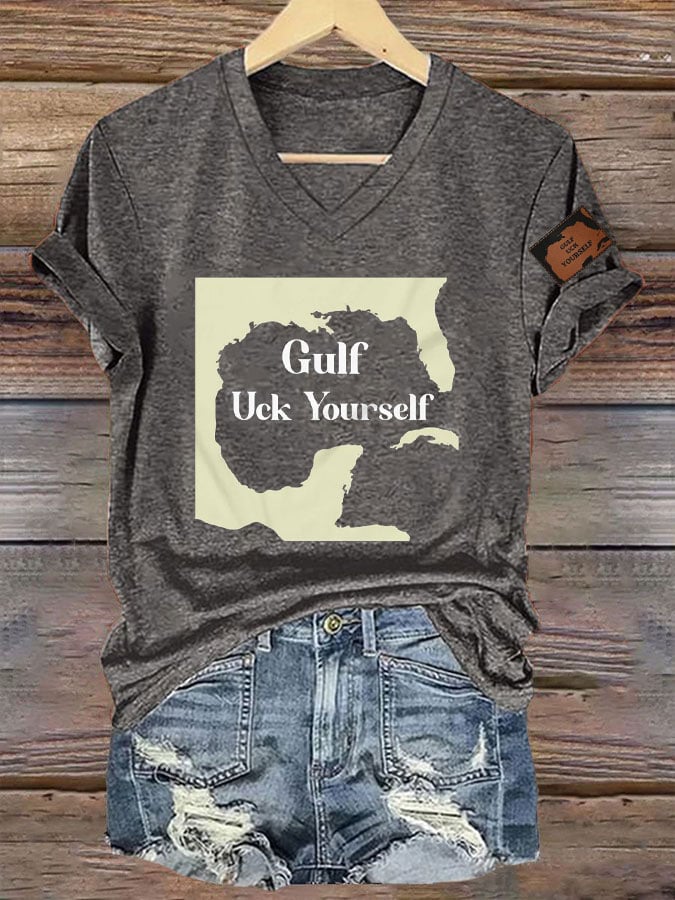 Women's Gulf Uck Yourself Mexico Print T-Shirt