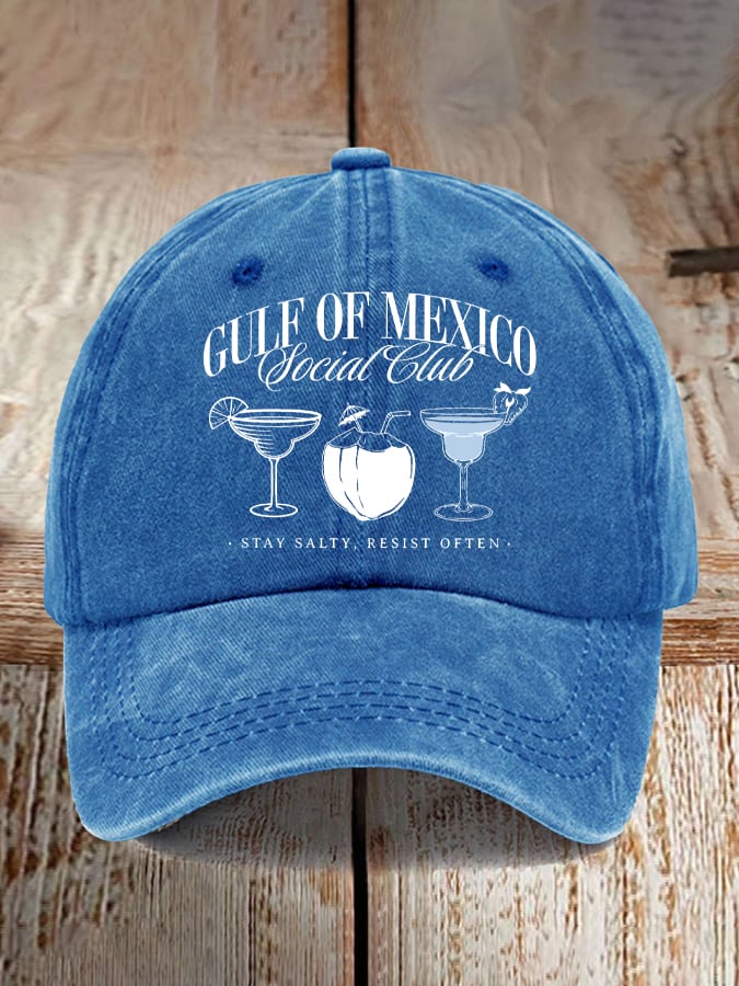 Gulf Of Mexico Printed Casual Baseball Cap