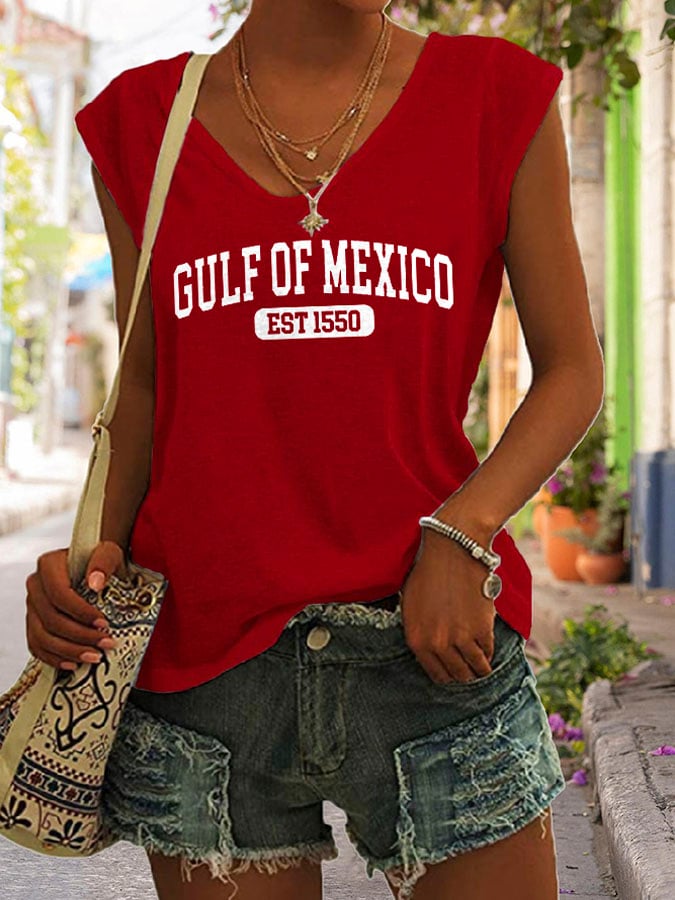 Women's Gulf Of Mexico Print Tank Top