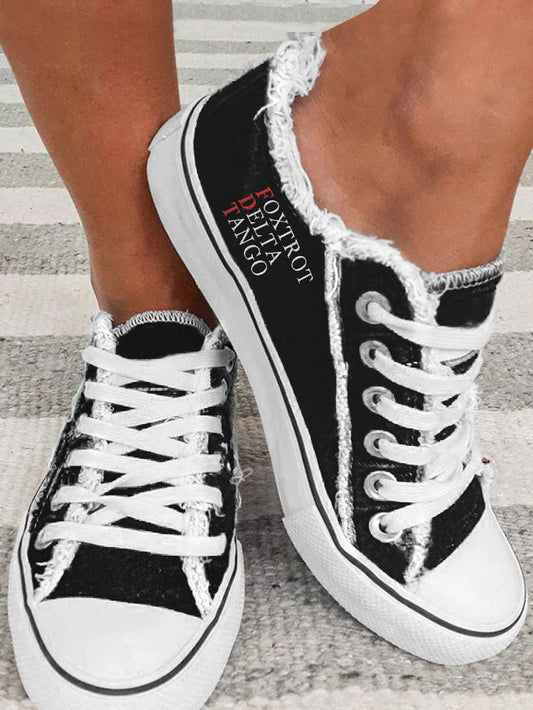 Women's Foxtrot Delta Tango Canvas Shoes
