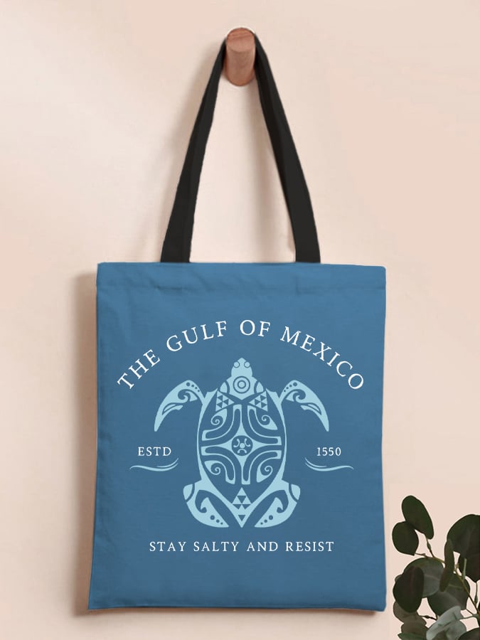 Gulf of Mexico Est 1550 Printed Shoulder Bag Handbag