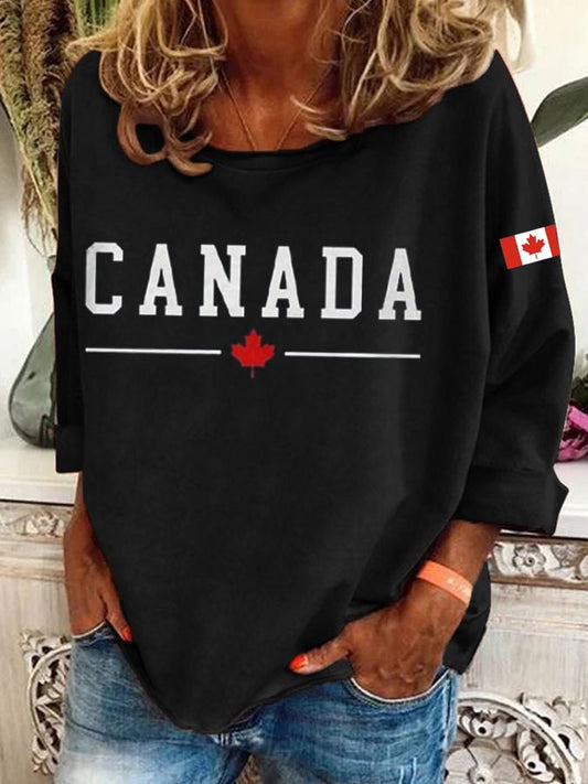 Women'S Canada Print Sweatshirt
