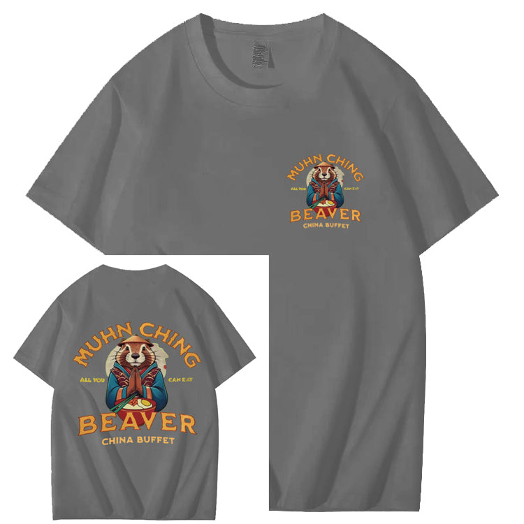 MUHN CHING BEAVER CHINA BUFFET T SHIRT