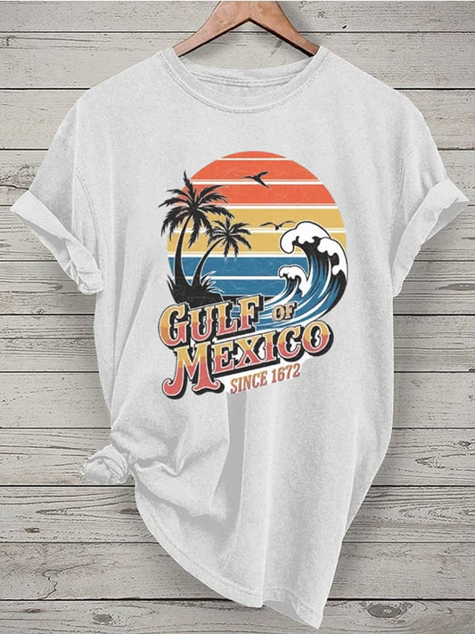 Women's Gulf of Mexico Printed Short-Sleeved T-Shirt