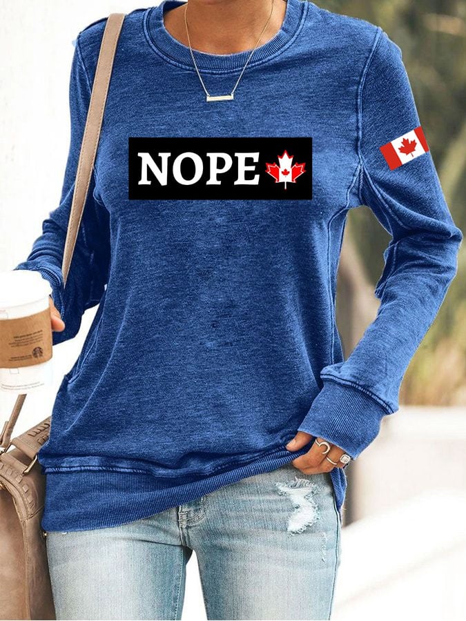 Women's Nop Print Sweatshirt