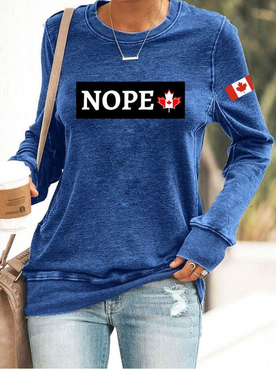 Women's Nop Print Sweatshirt