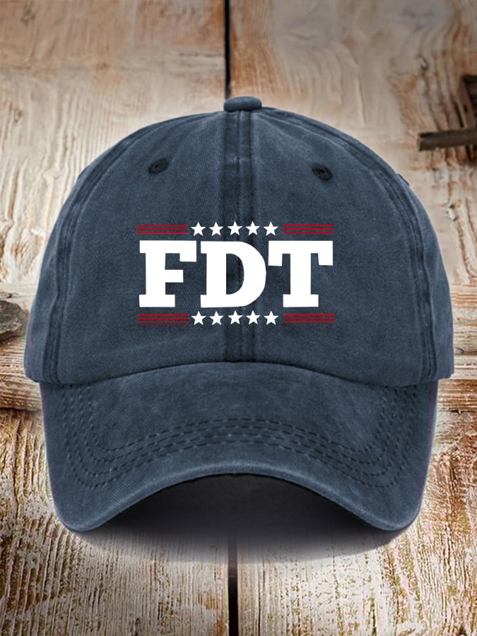 Unisex Fdt Printed Washed Cotton Hat