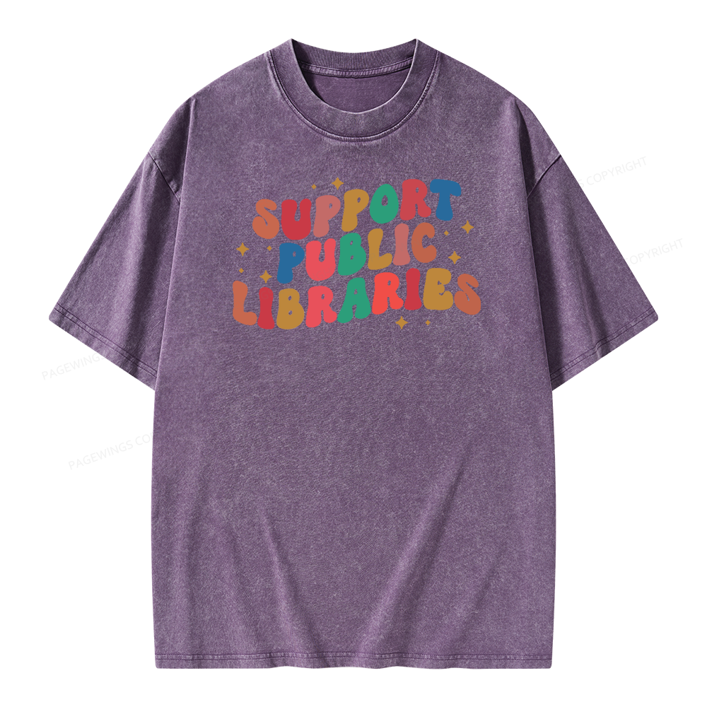 Public Library Sweatshirt Unisex Washed T-shirt