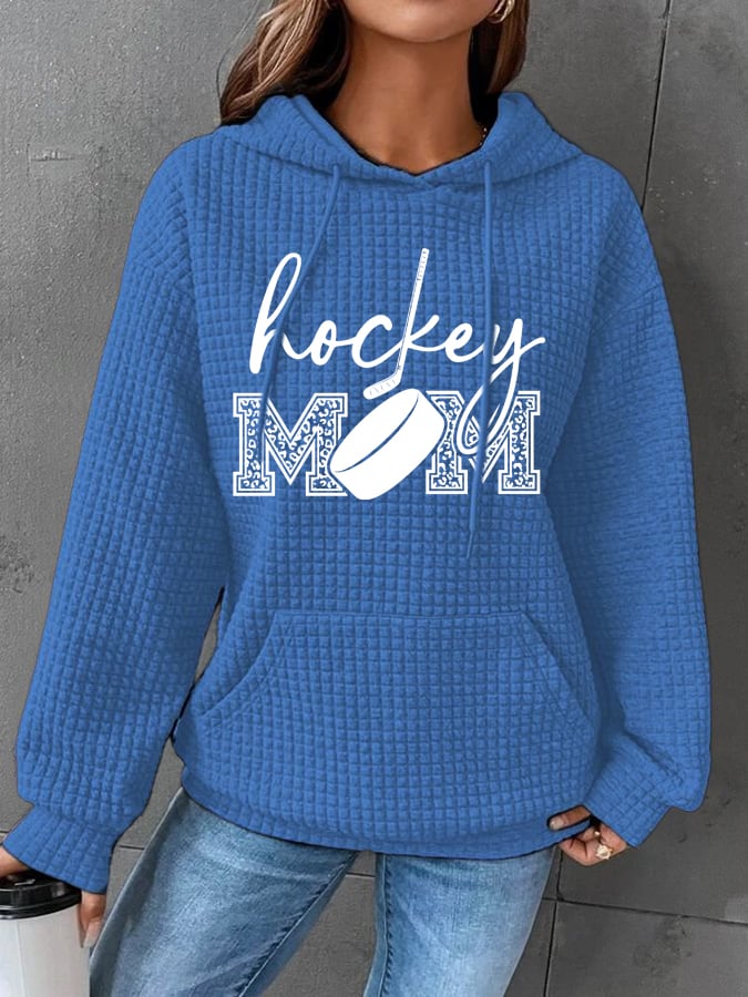 Women's Hockey Mom Print Casual Sweatshirt