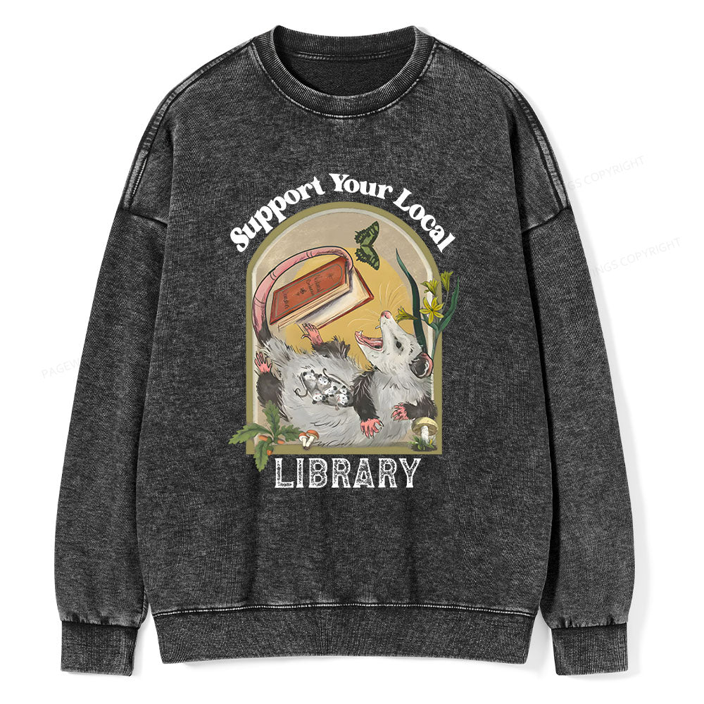 Library Readers Make Leaders Jersey Short Sleeve Tee  Unisex Washed Sweatshirt