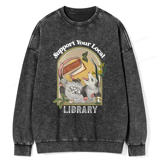 Library Readers Make Leaders Jersey Short Sleeve Tee  Unisex Washed Sweatshirt