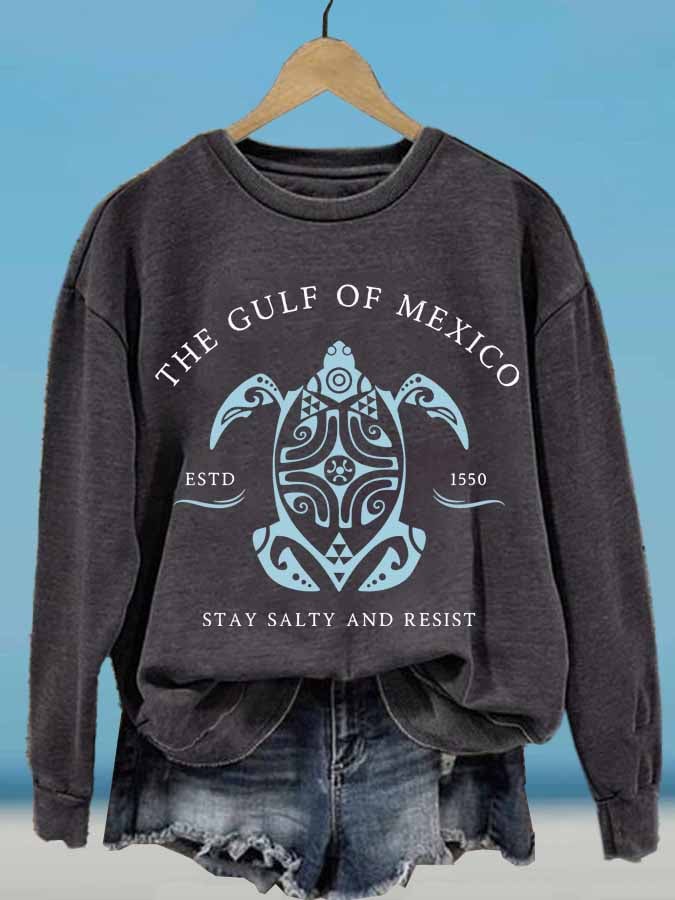 Women's Gulf Of Mexico Printed Sweatshirt