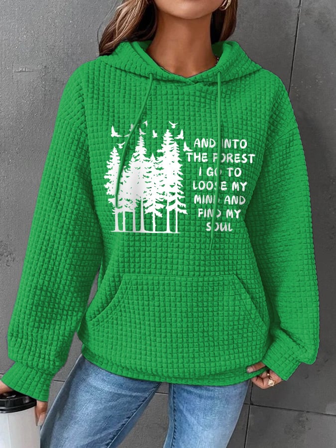 Retro Hiking Outdoors Camping And Into The Forest I Go To Lose My Mind And Find My Soul Print Hoodie