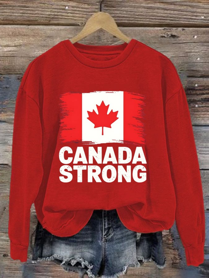 Women's Canada Printed Sweatshirt