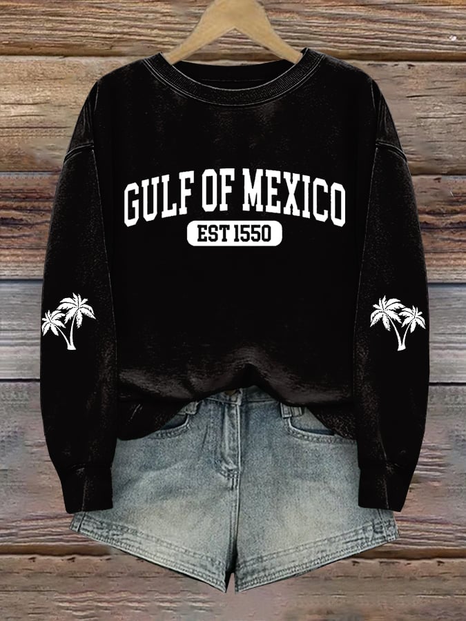 Women's Gulf Of Mexico Printed Sweatshirt