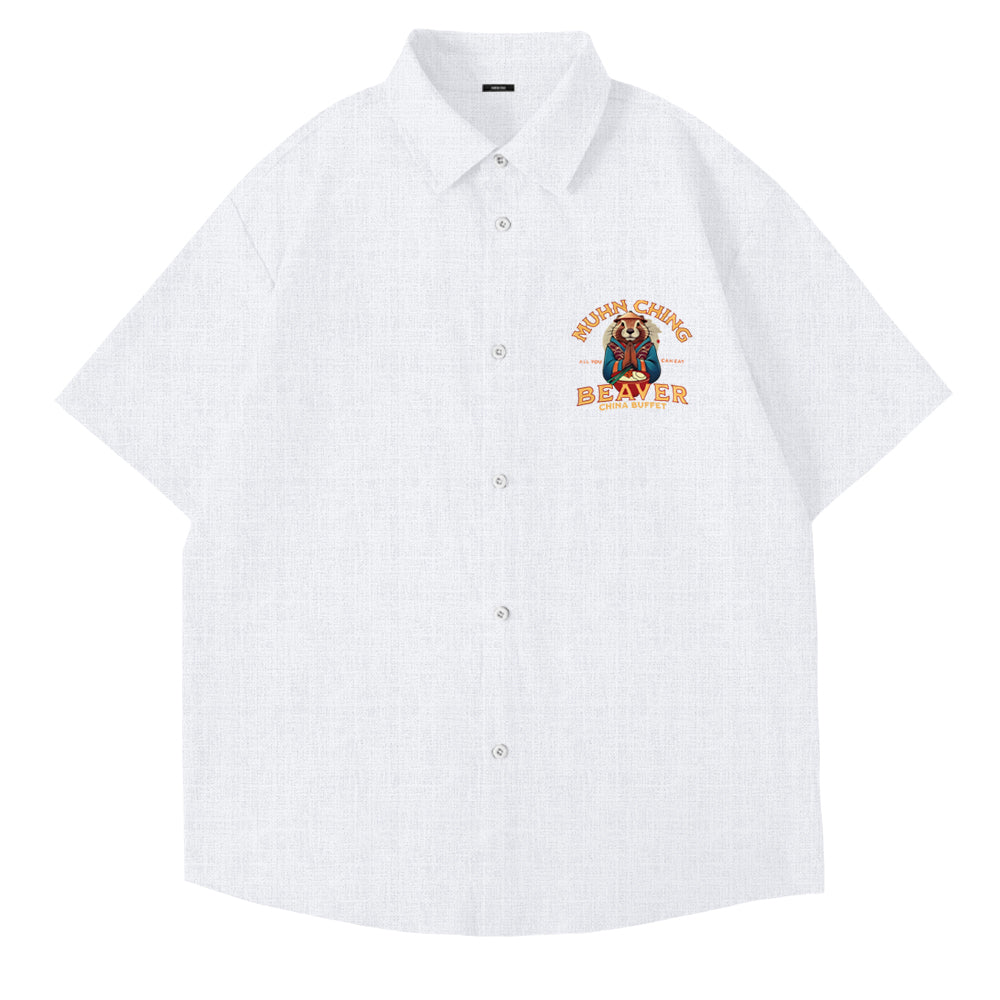 Muhn Ching All You Can Eat Beaver China Buffet Art Print Shirt