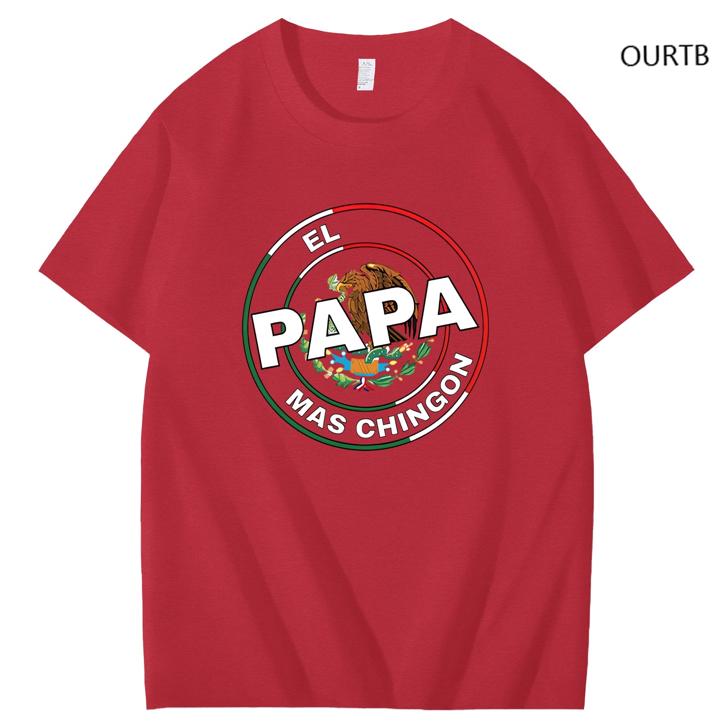 El Papa Mas Chingon Funny Art Pattern Print T-Shirt