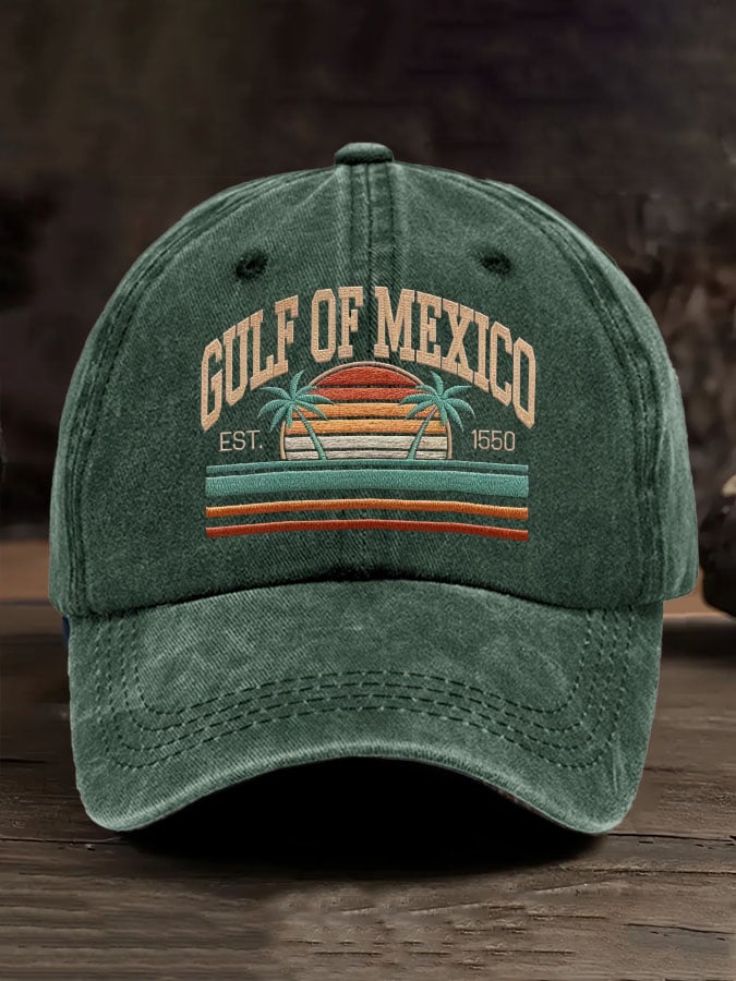 Gulf Of Mexico Printed Baseball Cap
