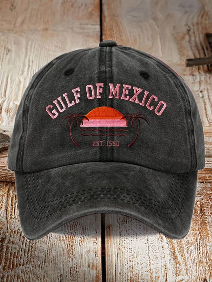 Unisex Gulf of Mexico 1550 Print Baseball Cap