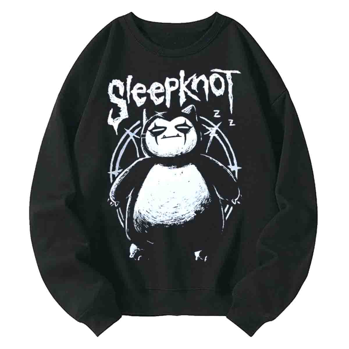 Sleepknot Pattern Printed Casual Sweatshirt