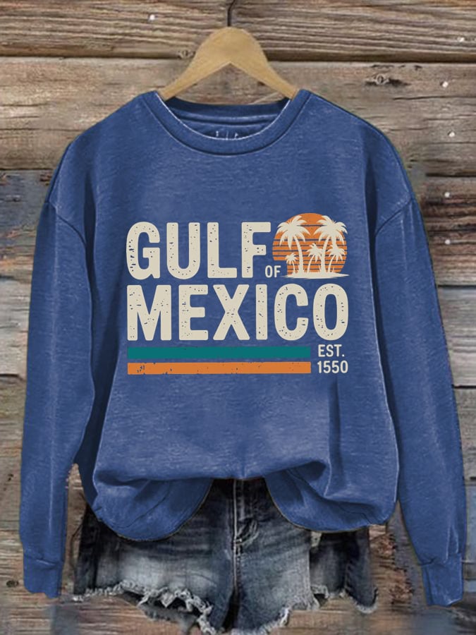 Women's Gulf Of Mexico Printed Sweatshirt
