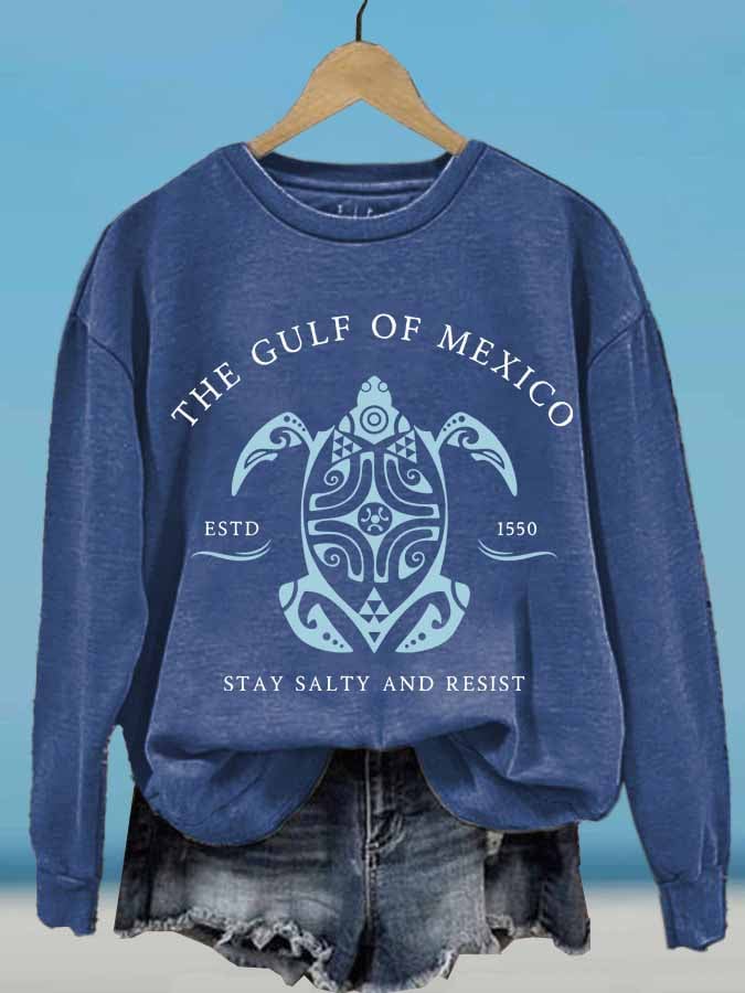 Women's Gulf Of Mexico Printed Sweatshirt