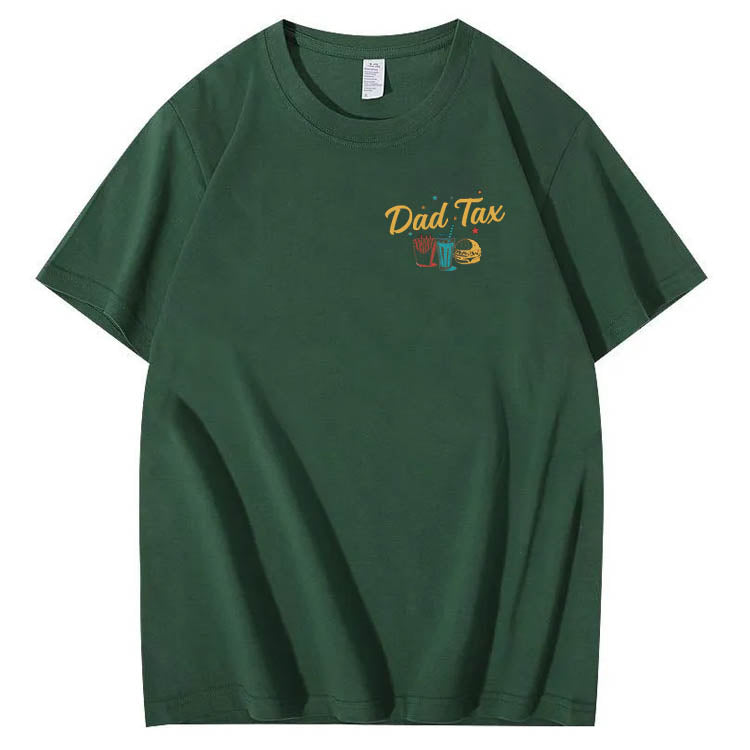 Official Dad Tax Pattern Print 100%Cotton T-Shirt