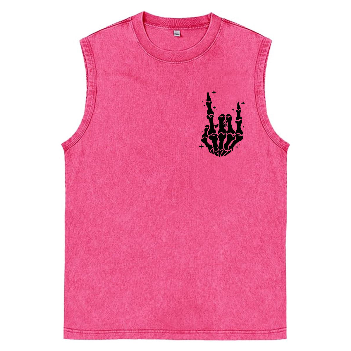 Just A Dad Who Always Came Back With The Milk Print Washed Cotton Sleeveless Tank Tops