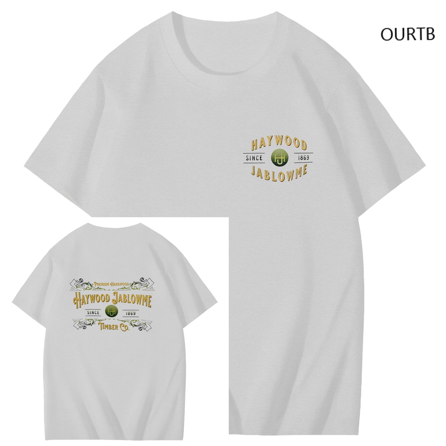 Haywood Since 1869 Jablowme Timber Co Art Pattern Print T-Shirt