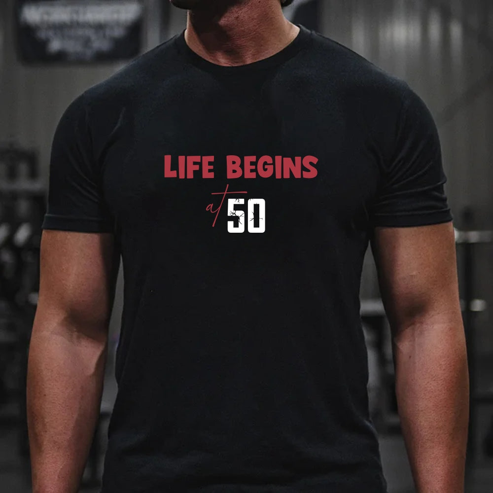 Gen X 50th Birthday T-Shirt,Life Begings At 50,Funny Generation Shirt,Gift For Dad,For Friend