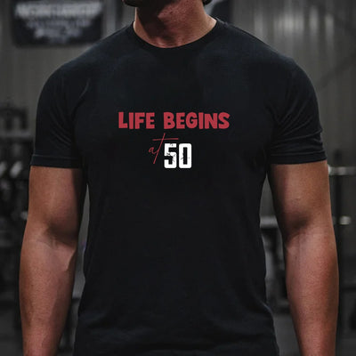 Gen X 50th Birthday T-Shirt,Life Begings At 50,Funny Generation Shirt,Gift For Dad,For Friend