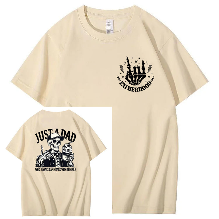 Just A Dad Who Always Came Back With The Milk T-Shirt